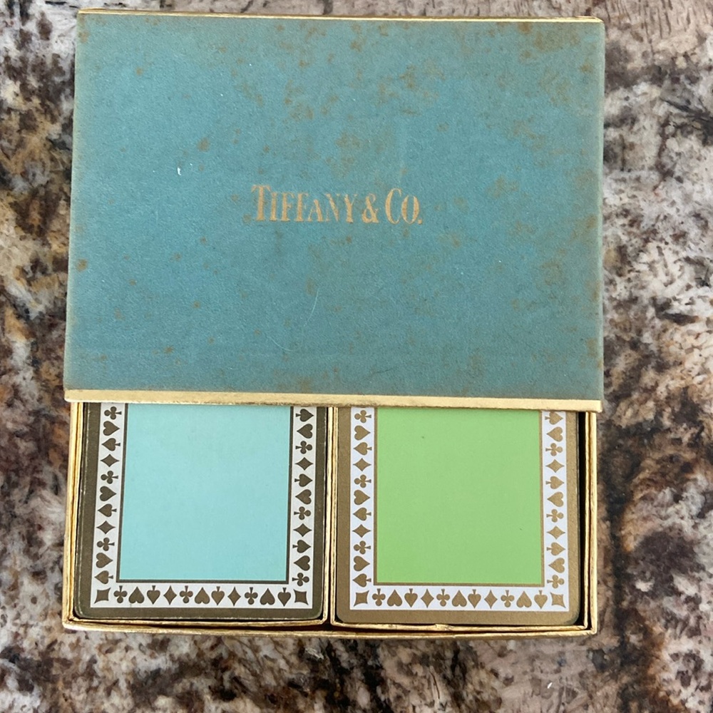Vintage Tiffany & Company, 2  deck playing  cards